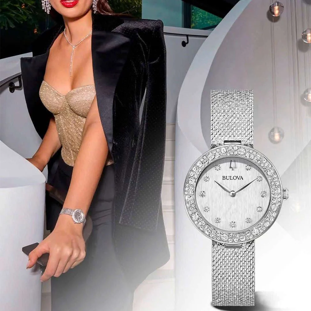 Bulova Classic Champagne Crystal 32mm 96L329 - Image 4