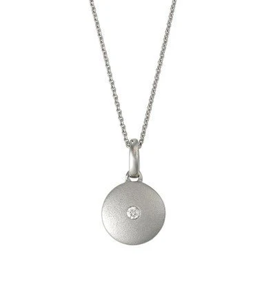 Diamond Circle Necklace 0.04ct - Image 3