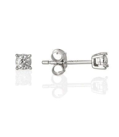 Diamond Stud Earrings 0.12ct - Image 3