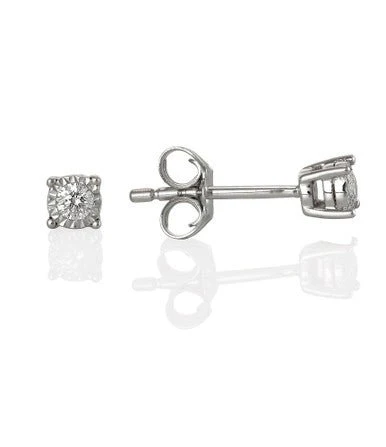 Diamond Stud Earrings 0.17ct - Image 3