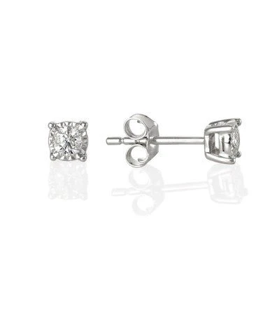 Diamond Stud Earrings 0.27ct - Image 3