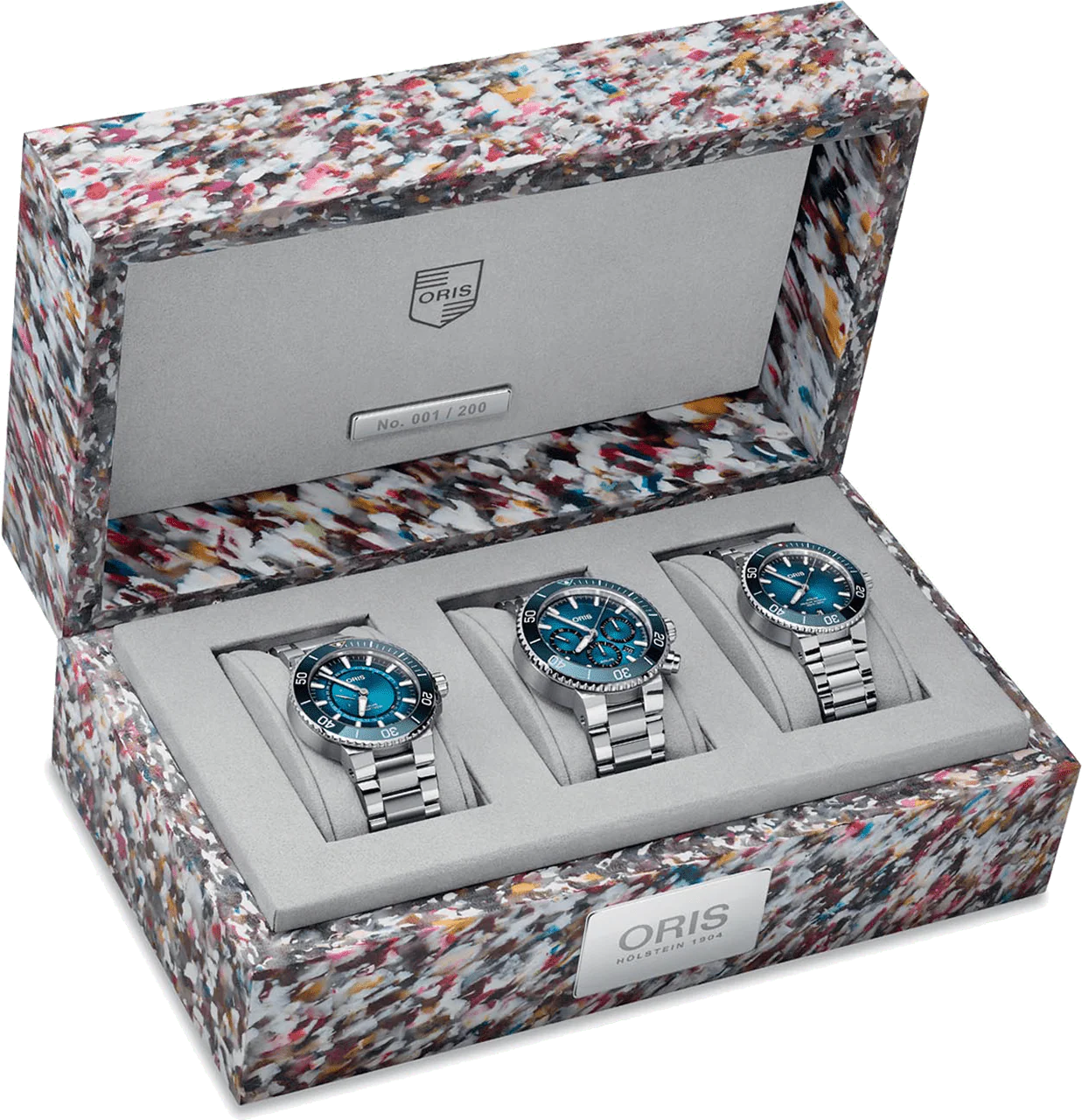 Oris Aquis 01 771 7743 4185-Trilogy Set