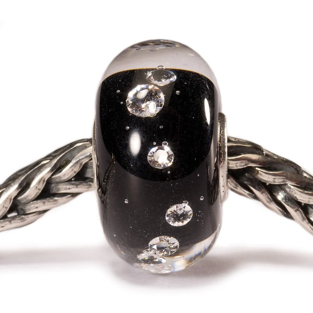 Trollbeads Diamond Bead, Black 81002 - Image 2